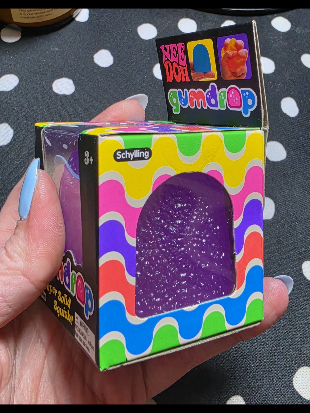 Schylling Purple Gumdrop Squishy Toy - Kids Other